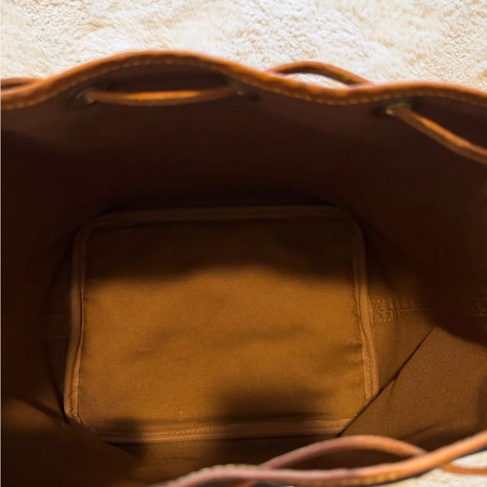 Louis Vuitton Monogram Canvas Noé Bucket Bag in Brown & Tan